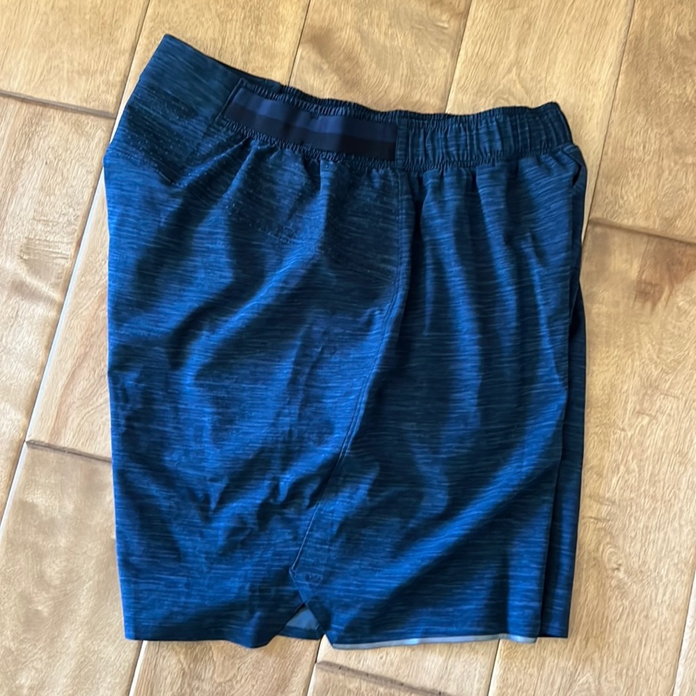 Blue lululemon shorts 6” with liner